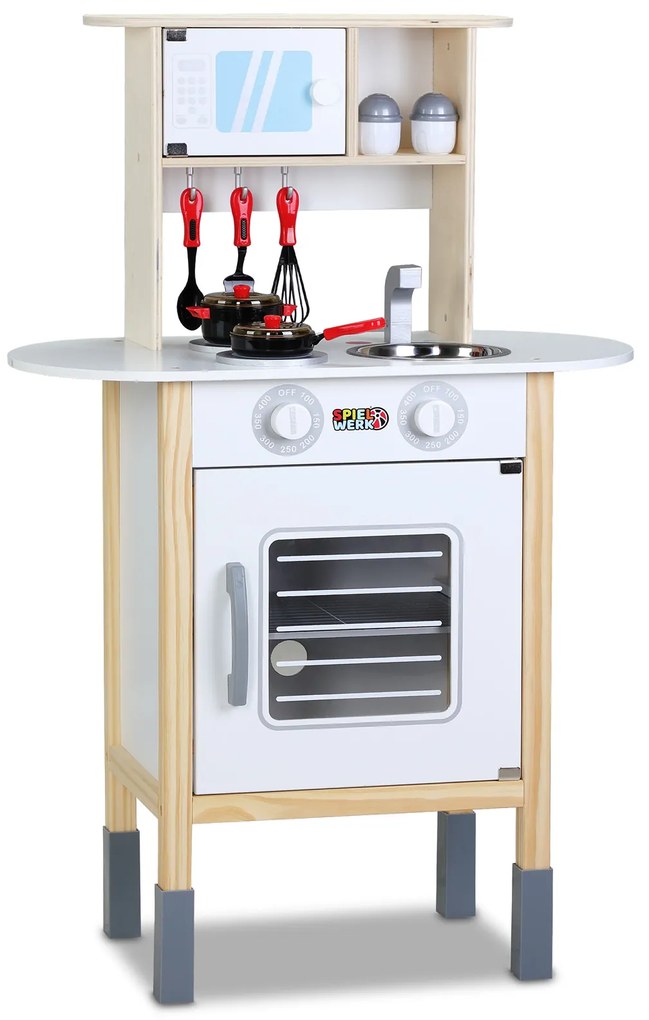 Deuba Gyerek fa játékkonyha - színes