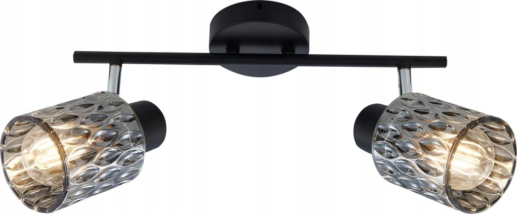 Spot Bill Candellux Fekete Füst Lámpabúra 2xE27 92-27382