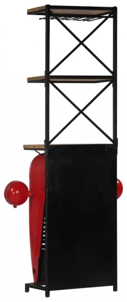 tömör mangófa traktor borszekrény 49 x 31 x 172 cm