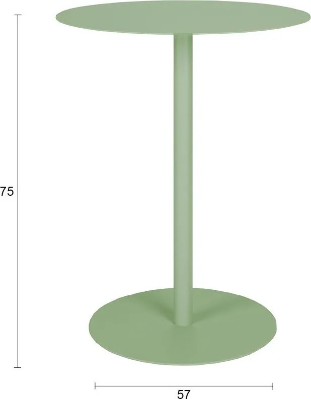 Acél kerek bárasztal ø 57 cm Snow – Zuiver