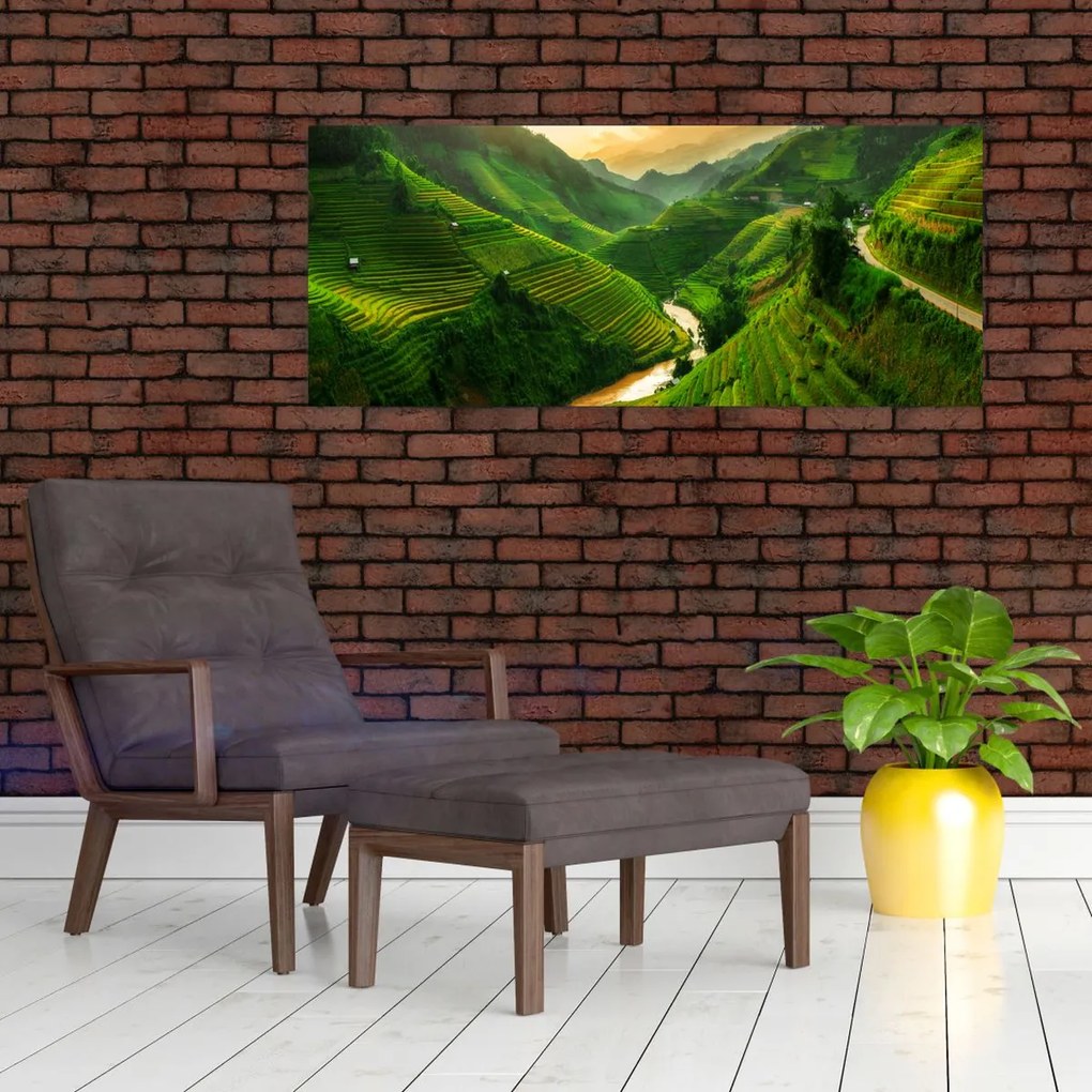 Kép - Mu Cang Chai rizsteraszok (120x50 cm)