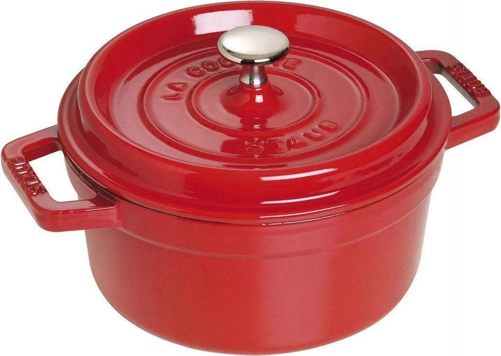 Öntöttvas fazék Kerek 2.6l Piros La Cocotte Staub