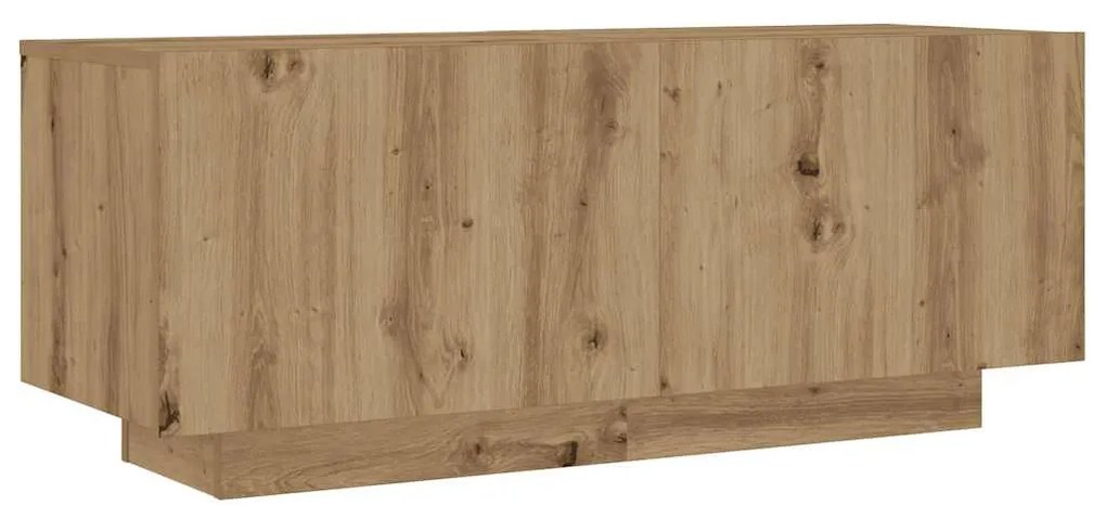 Kézműves tölgy színű szerelt fa éjjeliszekrény 100 x 35 x 40 cm