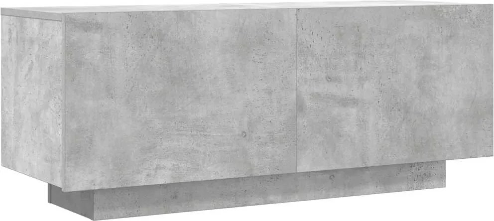 vidaXL betonszürke szerelt fa TV-szekrény 100x35x40 cm