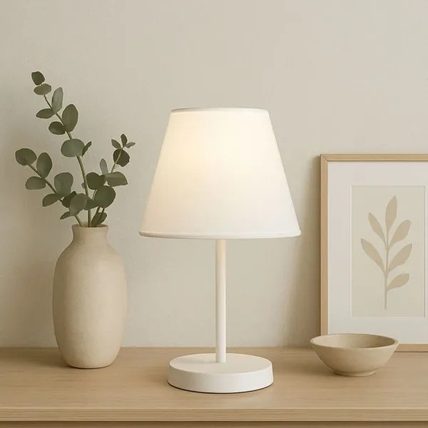 Asztali lámpa AYD 1xE27/40W/230V fehér