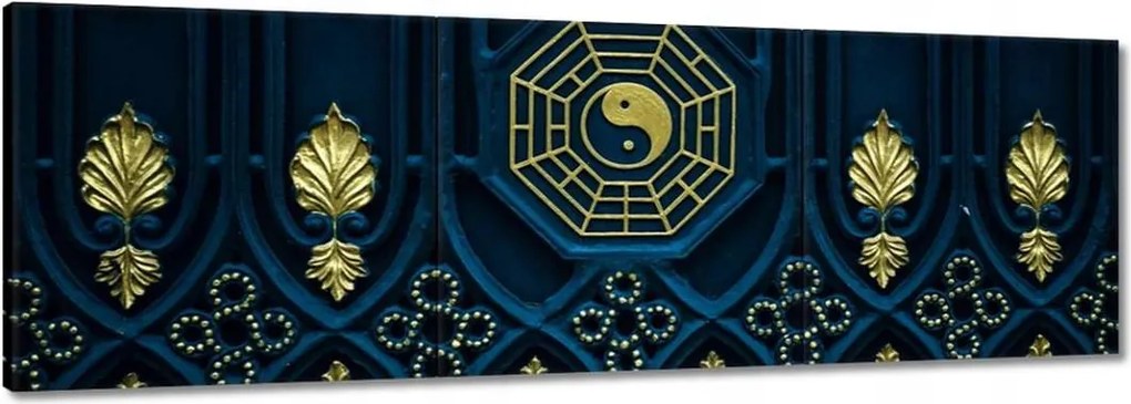 Festmények 120x40 Absztrakt Arany harmónia