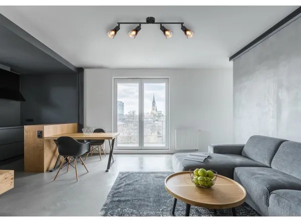 Globo 54312-4 - Spotlámpa SATELLA 4xE14/25W/230V fekete