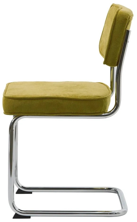 Zöld kordbársony étkezőszék Rupert – Unique Furniture
