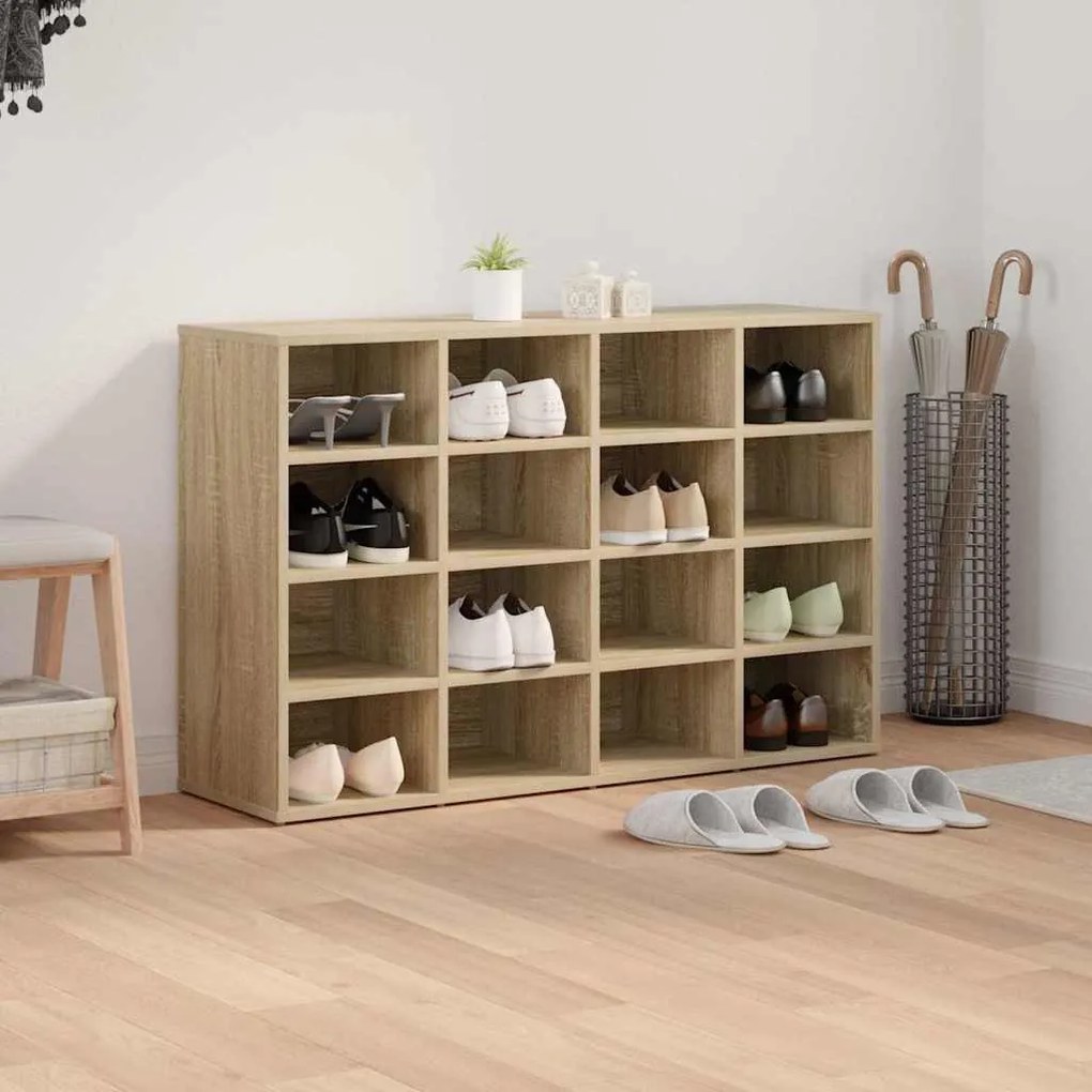 Cipősszekrény polcokkal sonoma tölgy 103 x 30 x 67 cm Faanyag