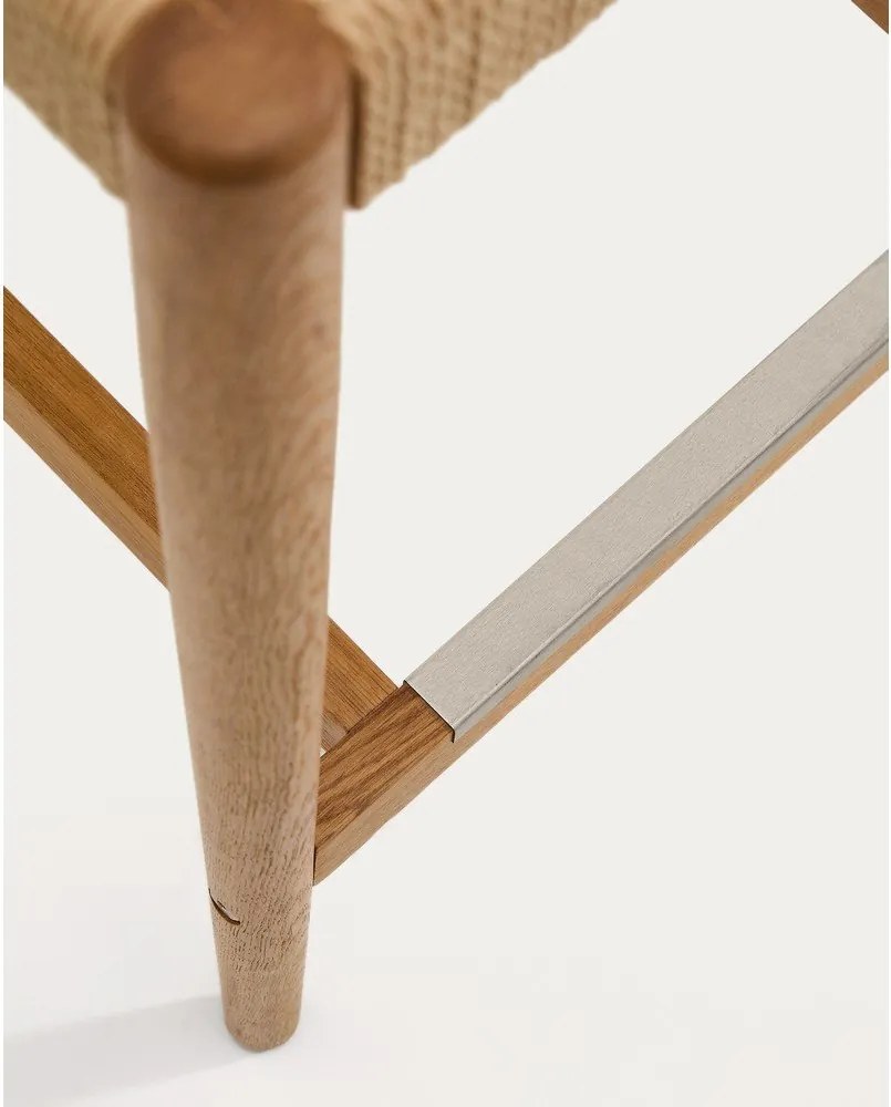 Natúr színű tölgyfa bárszék (ülésmagasság 65 cm) Analy – Kave Home