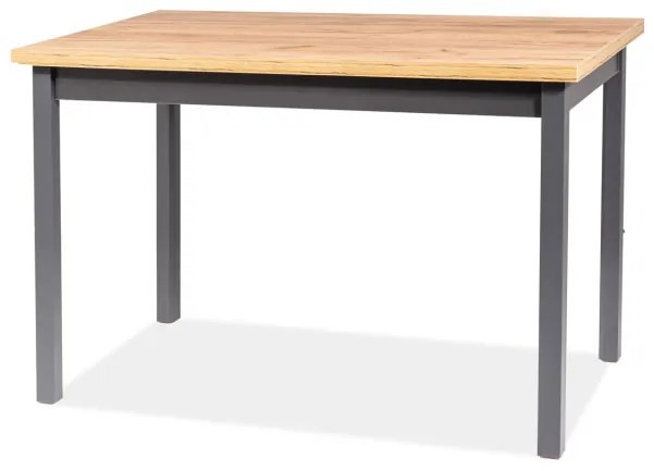 Étkezőasztal 100 cm Alfred (arany craft + szürke) (4 fő részére). 1049843