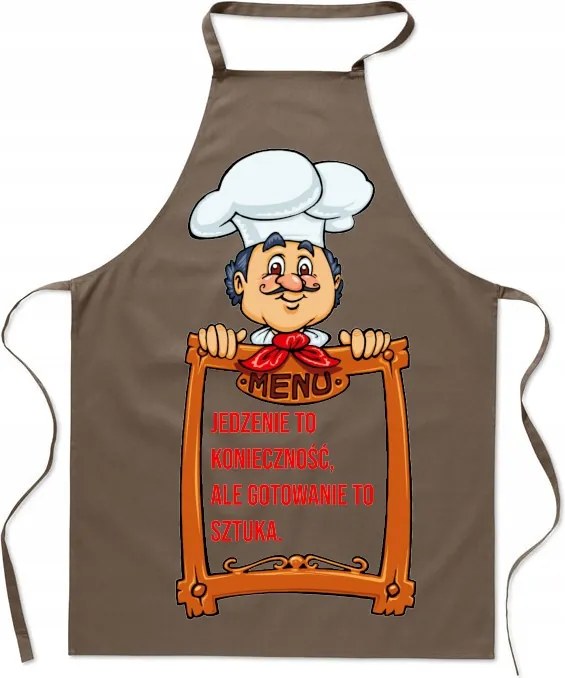 Konyhai kötény Az étel művészet – Idézet