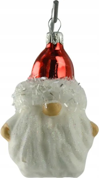 Karácsonyfadísz manó piros sapkával