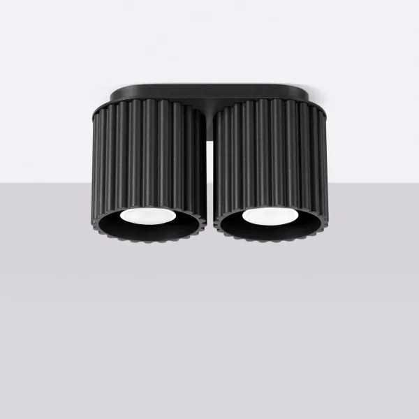 Sollux SL.1785 - AURA spotlámpa 2xGU10/10W/230V fekete