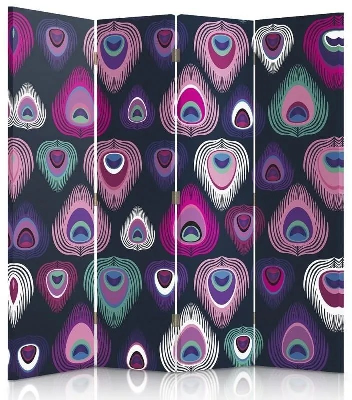 Gario Paraván Pávaszemek Méret: 145 x 170 cm, Kivitelezés: Klasszikus paraván
