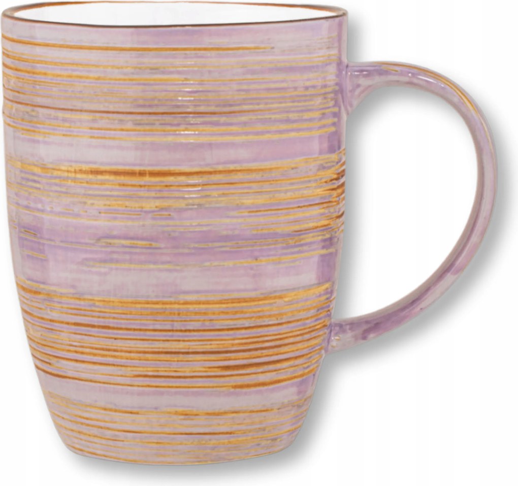 Wilmax nagy teás- és kávés bögre 460 ml porcelán, levendula szín