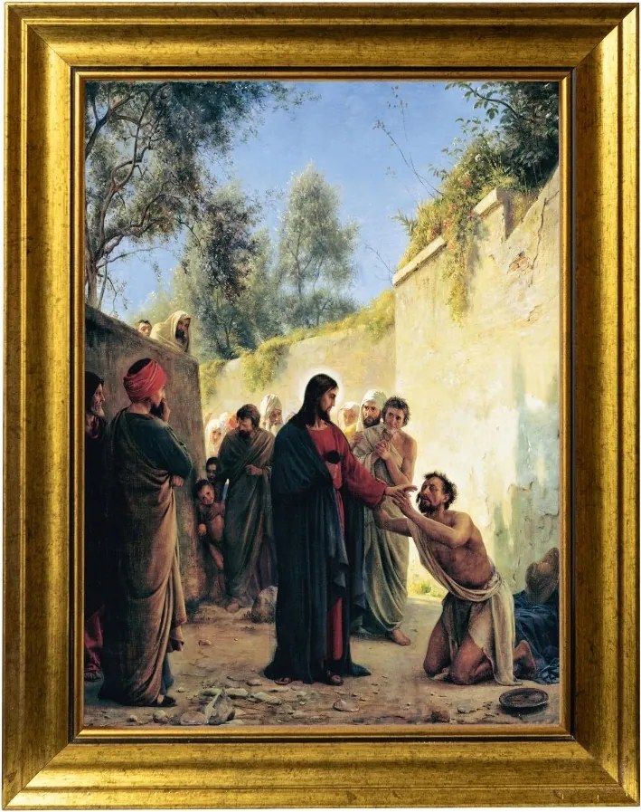 Vak Meggyógyítása Vászonkép Arany Modern Keretben 30X40