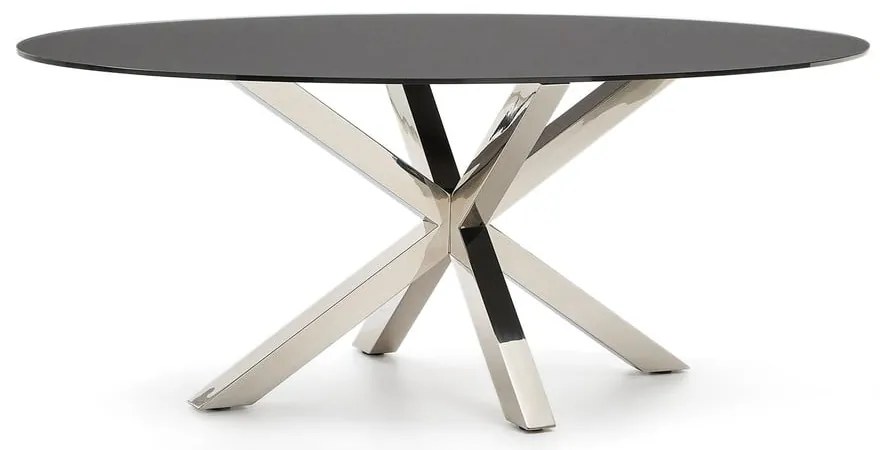 Étkezőasztal üveg asztallappal 100x200 cm Argo – Kave Home