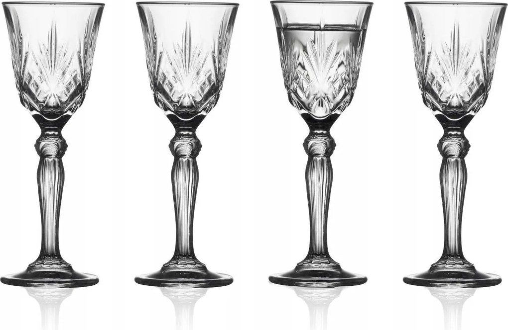 Poharak 50 ml Kristályüveg dallam, Lyngby Glass