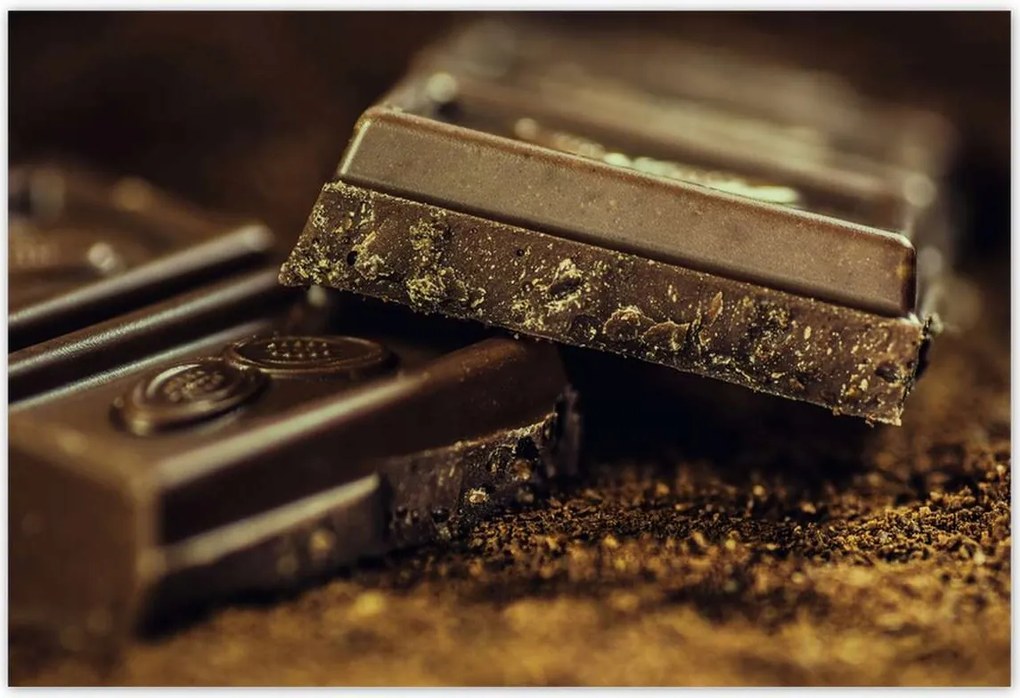 Poszterek 185x125 Keserű csokoládé kockák