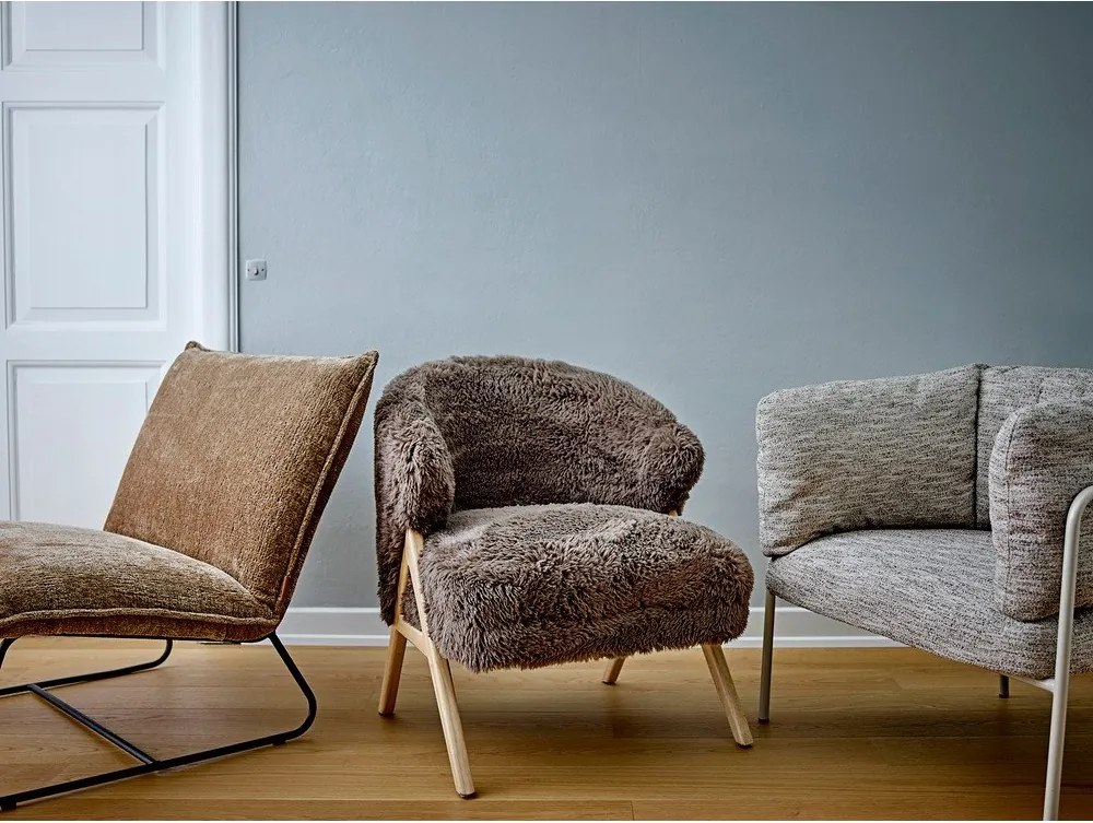 Szürkésbézs fotel Karel – Bloomingville