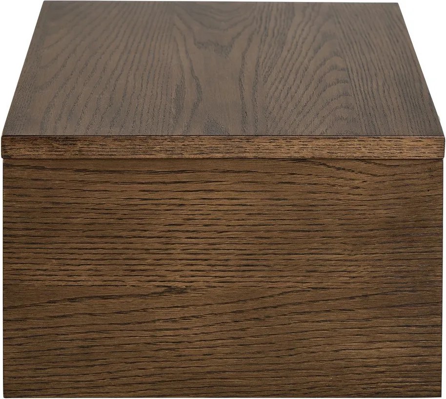 Sötét natúr színű éjjeliszekrény tölgyfa dekorral Monfort – Actona