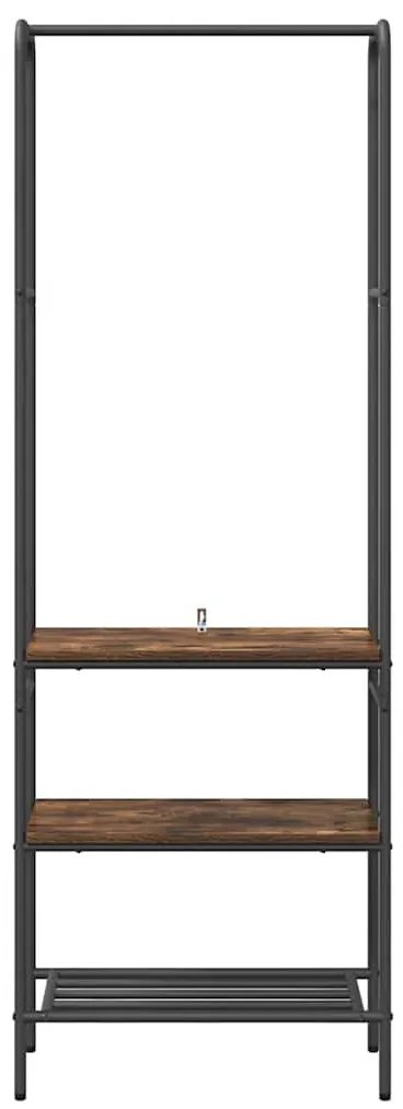 Ruhatartó polcokkal Füstölt tölgy 60 x 30 x 171 cm Faanyag