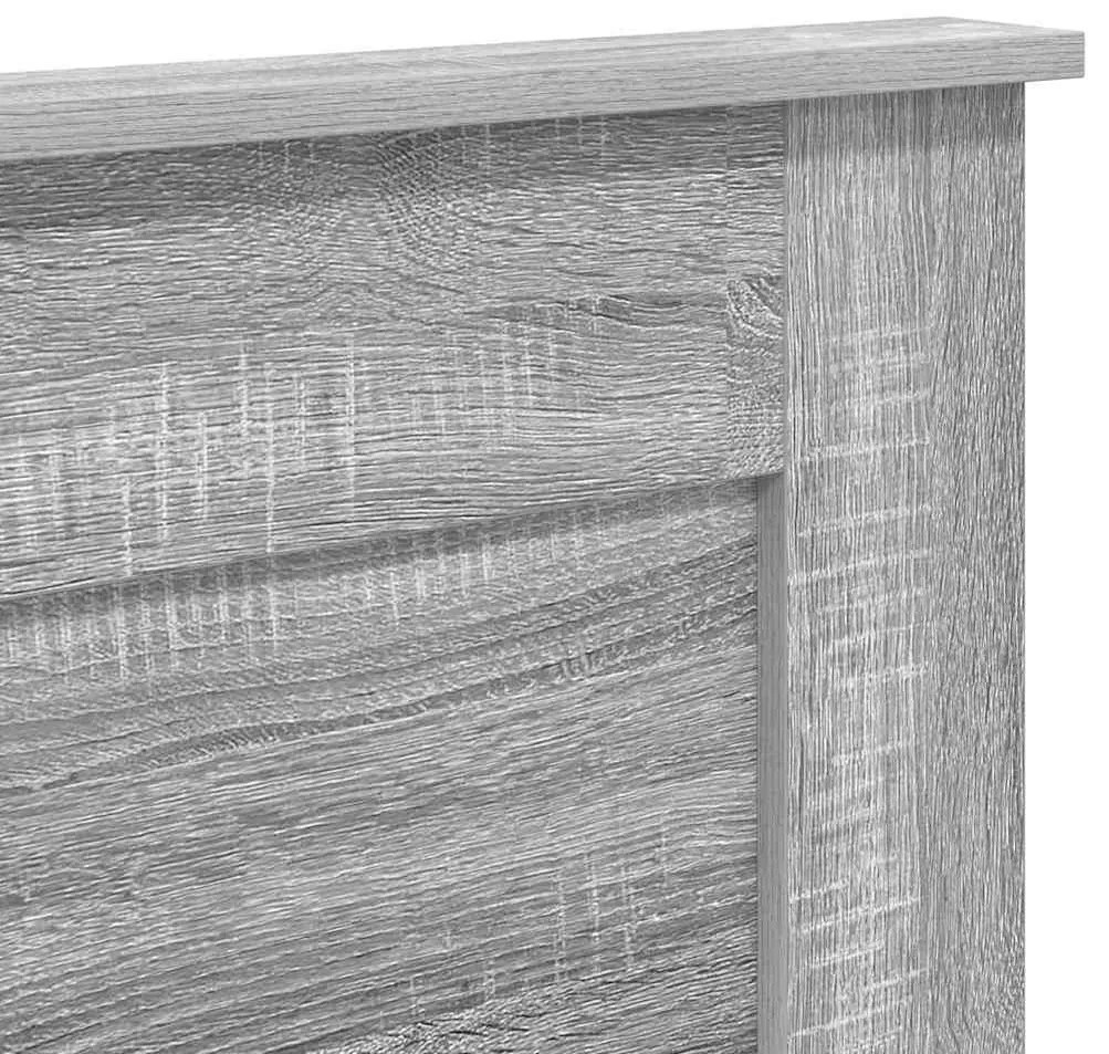 Fejtámla fejtámlával Szürke Sonoma 200 cm Faanyag