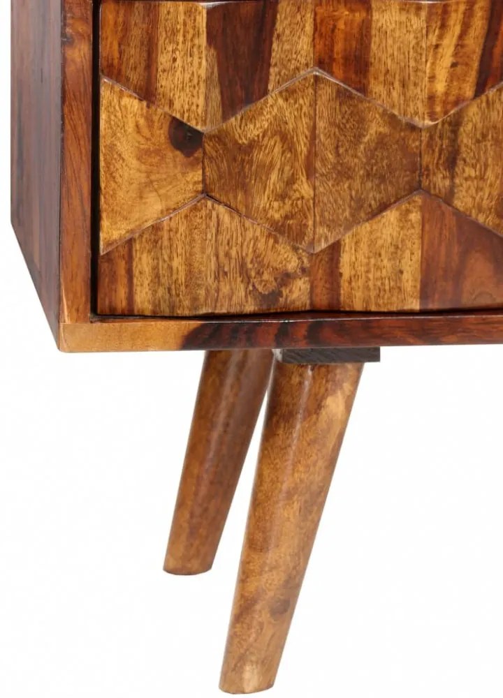 tömör akácfából TV-szekrény 140 x 30 x 40 cm
