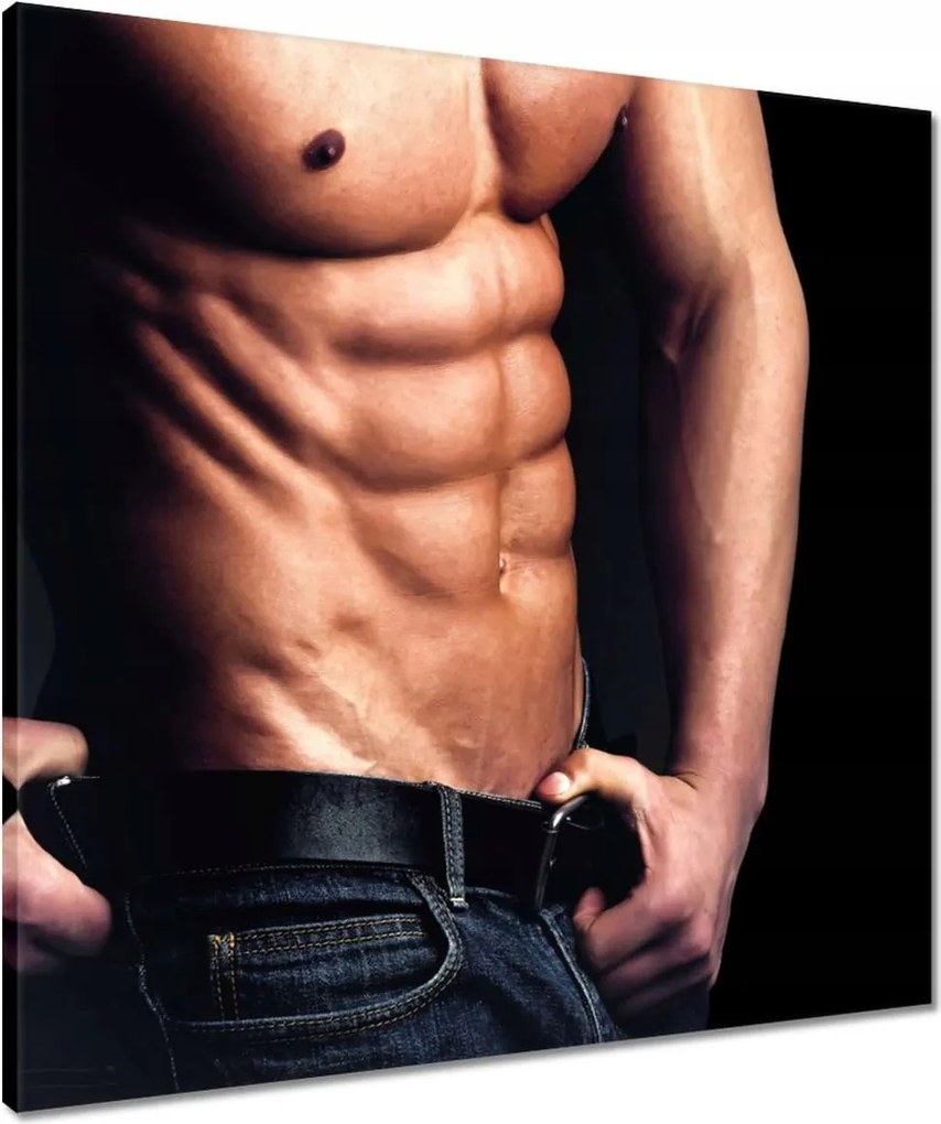 Vászonkép 60x60 Férfi radiátor