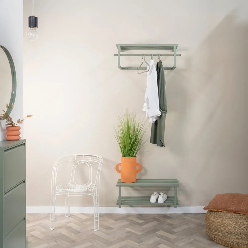 Szürkészöld fém függő cipőtartó 71x26x34 cm Marco – Spinder Design