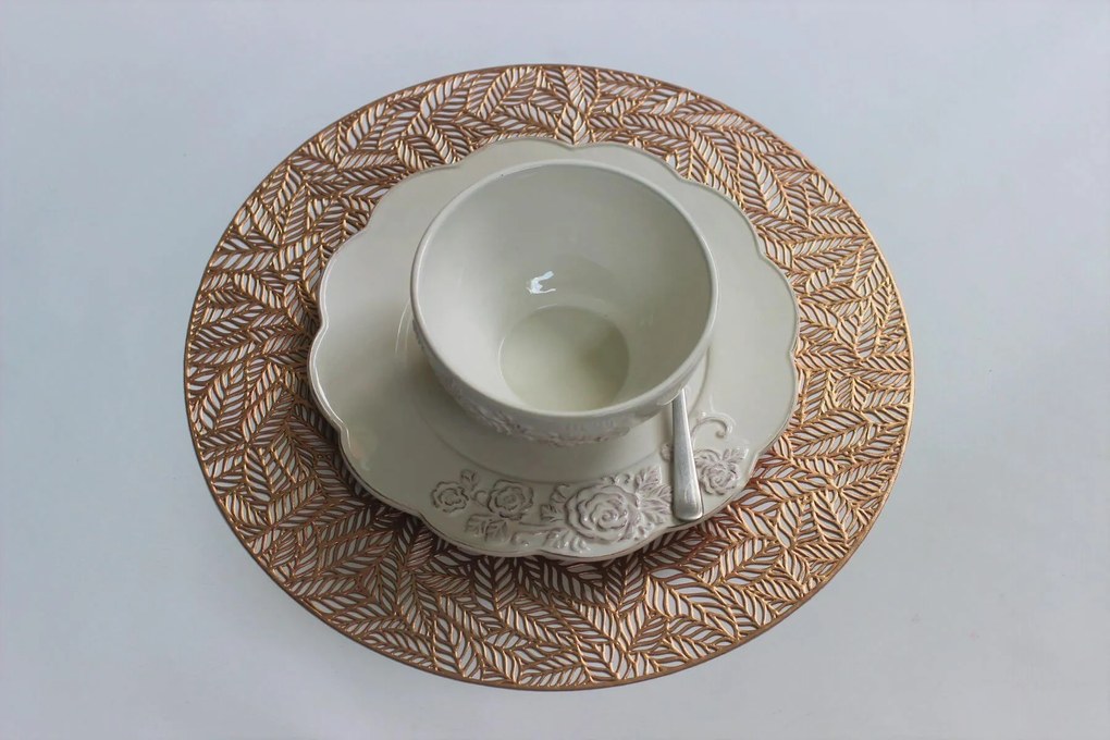 Rose gold tányéralátét NATURE 37cm