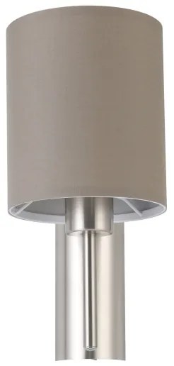 Eglo 94925 - PASTERI fali lámpa 1xE27/60W/230V taupe színben