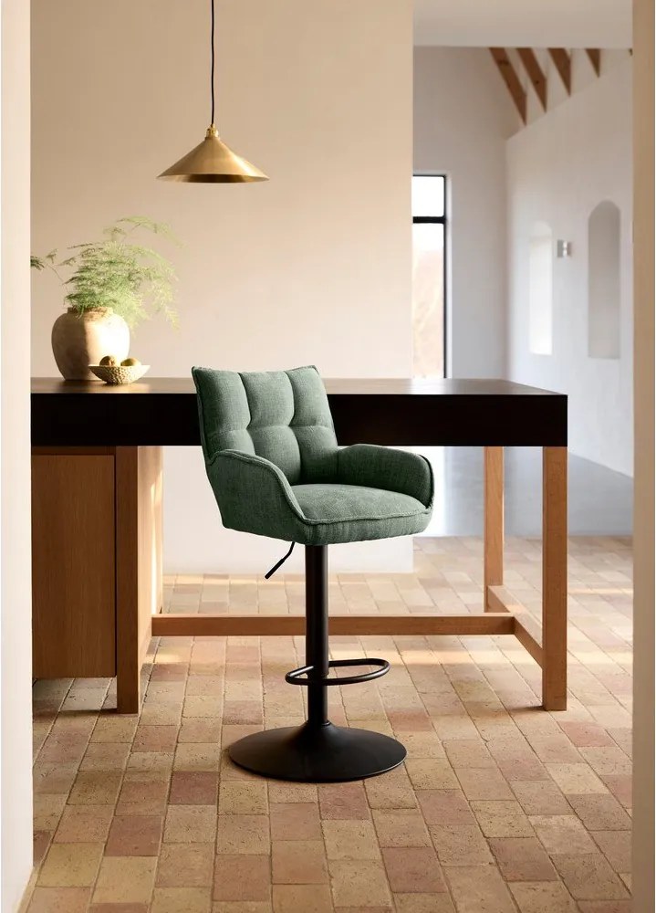 Zöld állítható magasságú bárszék szett 2 db-os Marilla – Unique Furniture