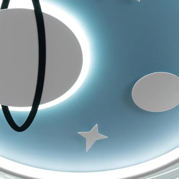 Brilagi - LED gyerek mennyezeti lámpatest STARSHIP LED/64W/230V 3000/4500/6000K kék