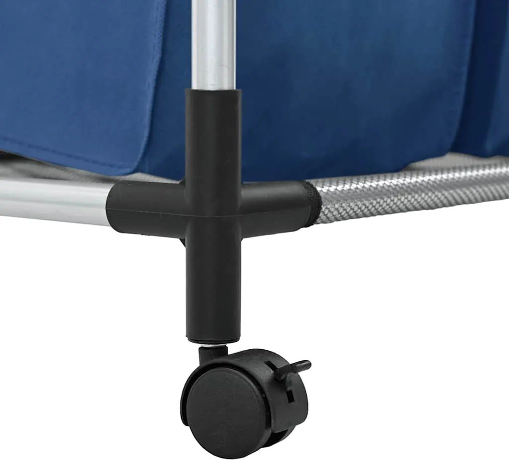 kék acél szennyesszortírozó 4 zsákkal