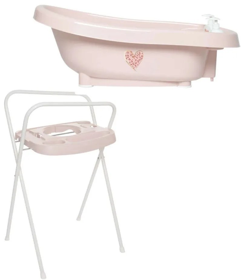 Bébé-Jou thermo Babakád + Bébé-Jou Kádállvány - Pink