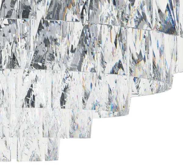 Eglo 39491 - Mennyezeti lámpa VALPARAISO 11xE14/40W/230V fényezett króm