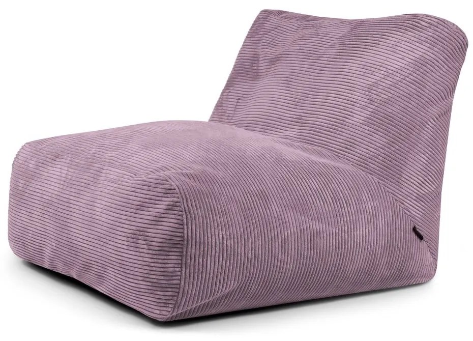 Lila kordbársony babzsákfotel Tube 100 – SLOWDOWN