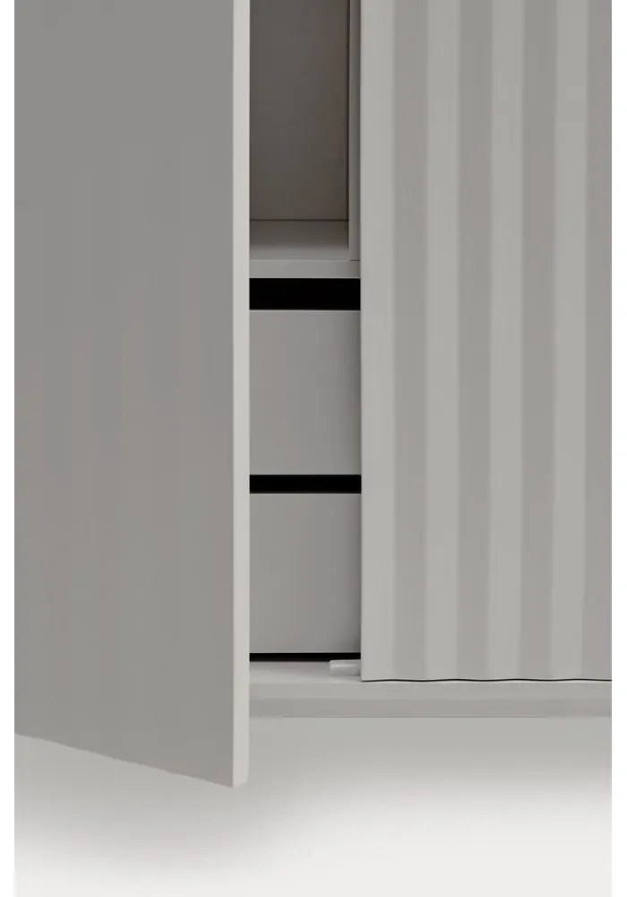 Szürke magas komód 97x130 cm Sierra – Teulat