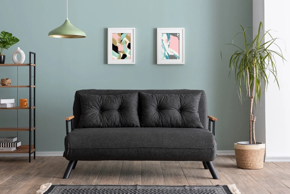 Kanapé Futon Samara (sötétszürke). 1073580