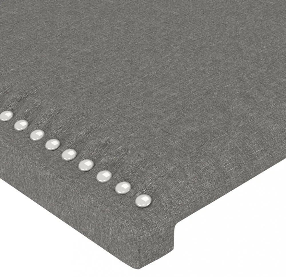 4 db sötétszürke szövet fejtámla 100x5x78/88 cm