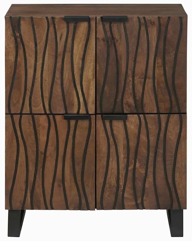 Média tárolószekrények és állványok Barna 60 x 33.5 x 75 cm