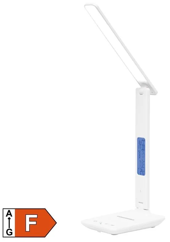 Home LA 10 Q asztali lámpa vezeték nélküli töltővel, 600 lm, 6 W, 5 fokozat, vezeték nélküli Qi töltő (max. 10 W)