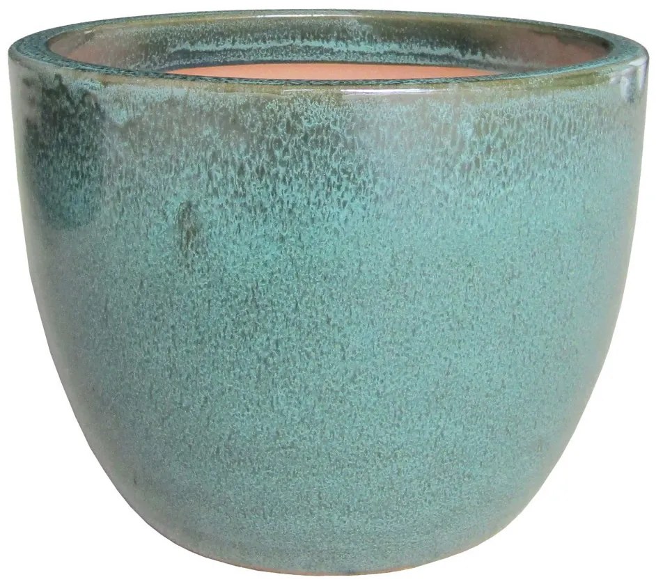 Burnley edények, mázas kerámia, zöld 3 db