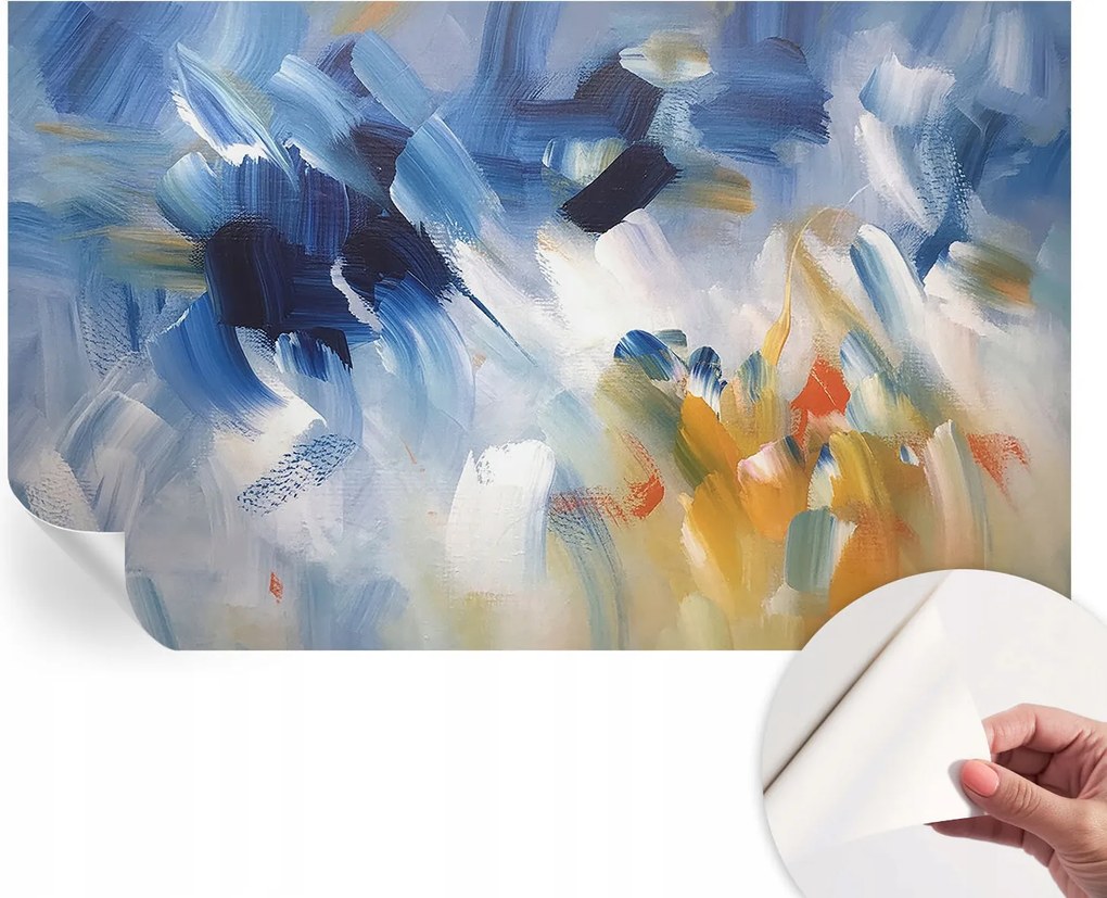 Mosható öntapadós fotótapéta étkezőbe Színes húzások 416x254