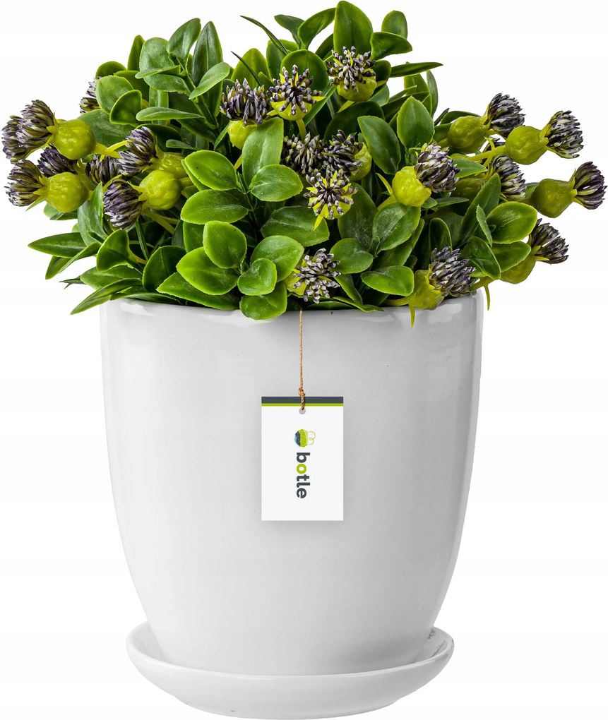 Kerámia kaspó ø29cm, fehér