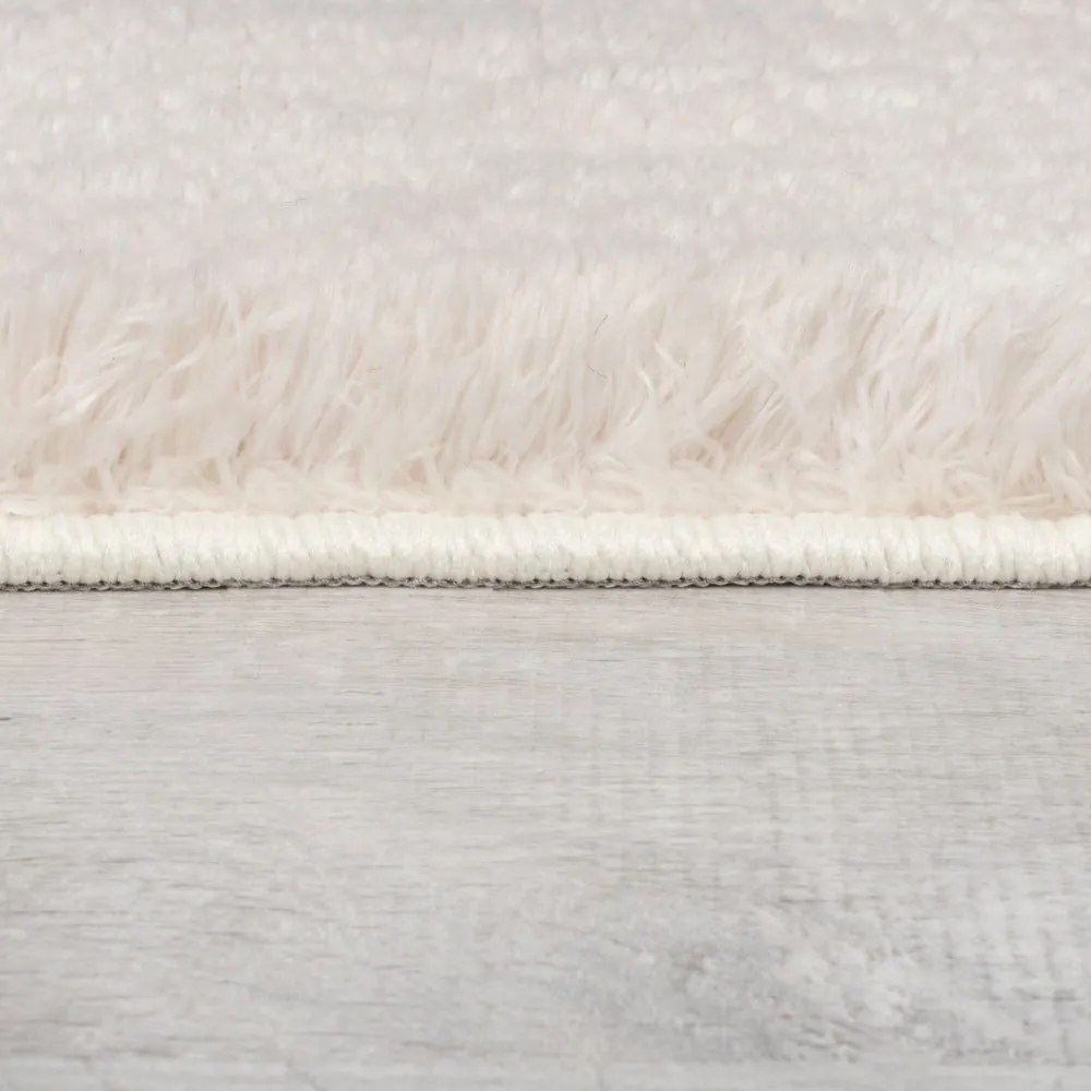 Krémszínű szintetikus szőrme szőnyeg 80x150 cm Faroe Wool Look Fur – Flair Rugs