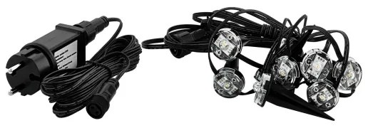 Eglo 98184 - LED Kültéri dekoratív lánc SPINETOLI 9xLED 10m IP65 meleg fehér