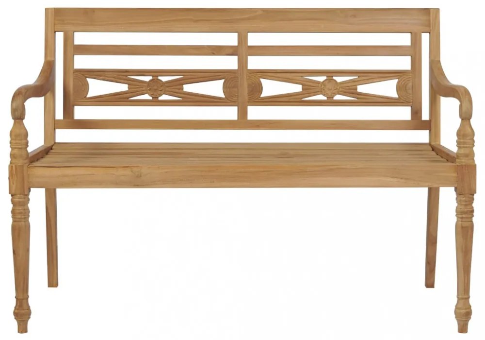 tömör tíkfa Batavia pad kék párnával 120 cm